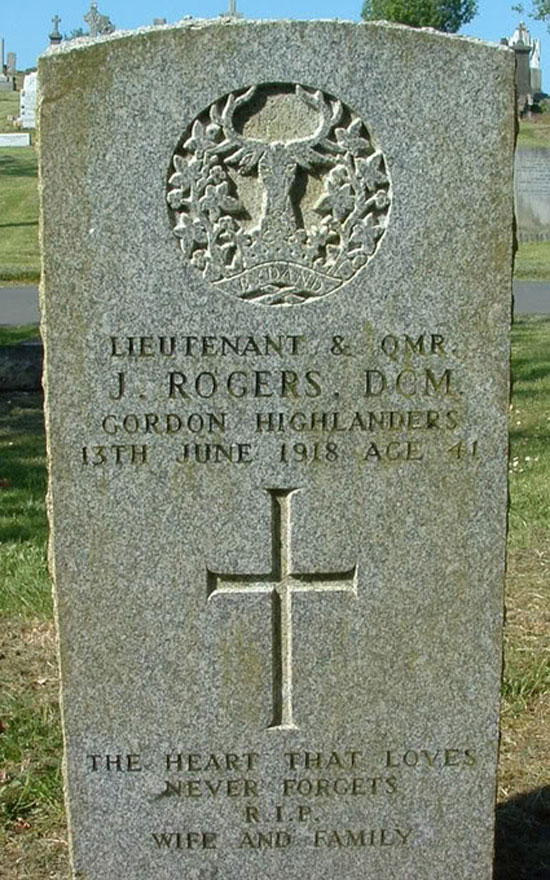 John Rogers gravestone