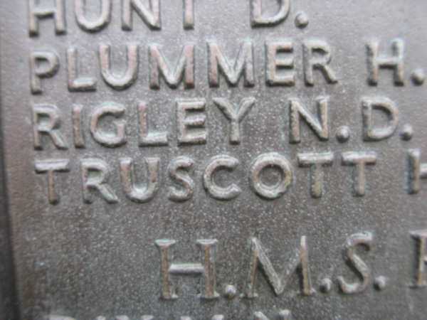 Norman Dennis Rigley inscription