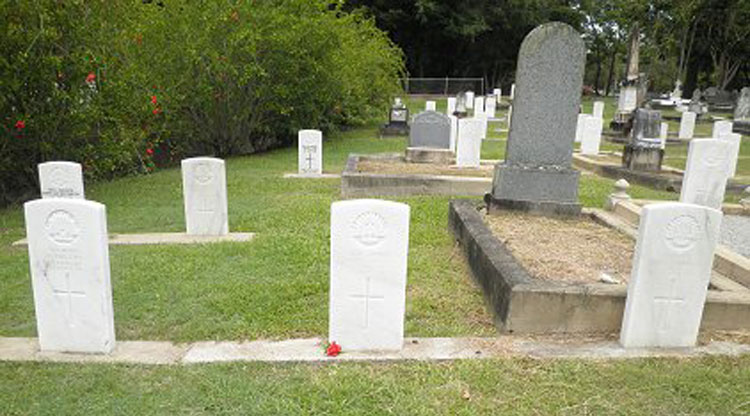 Area around John Crilly's headstone