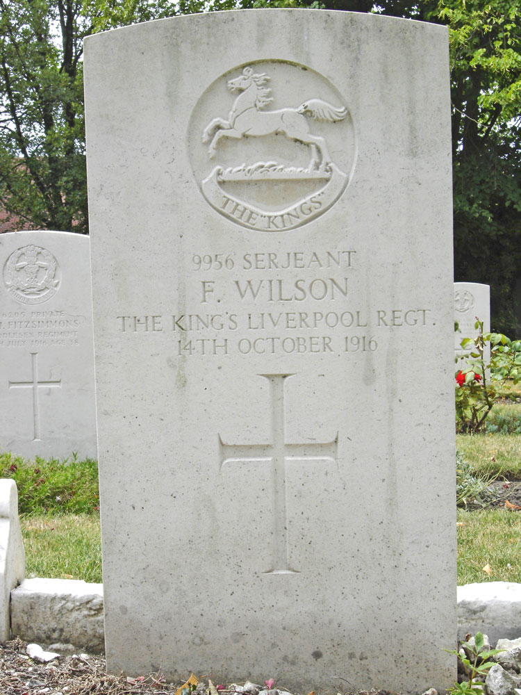 Frederick Wilson gravestone