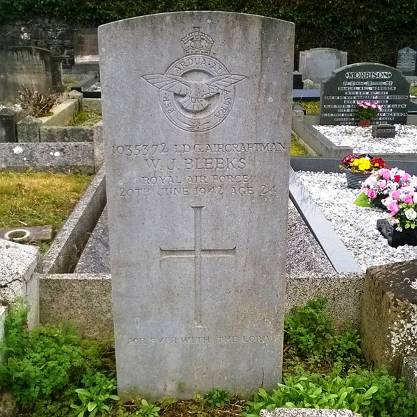 William James Bleeks gravestone
