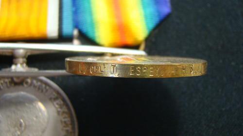 Corporal Thomas Espey medals