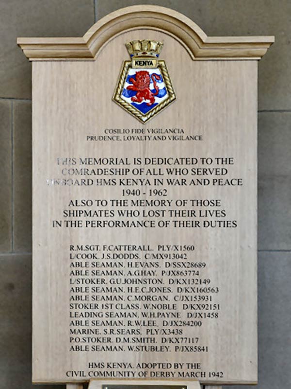 war memorial bell in the Council House, Derby