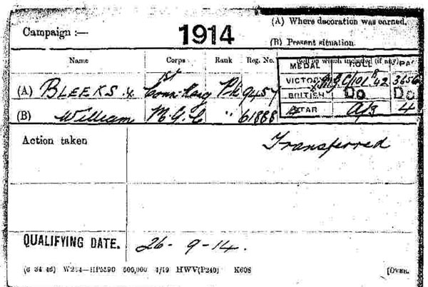 Medal card