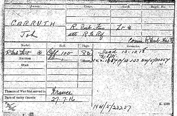 Medal card