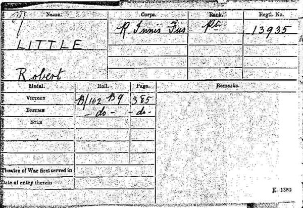 Medal card