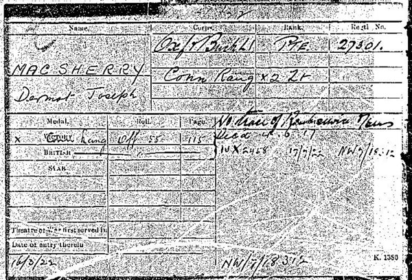Medal card