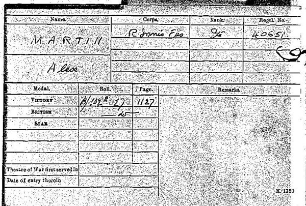 Medal card
