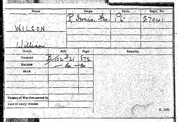Medal card
